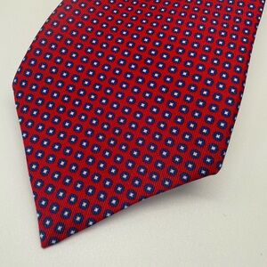 Paul Stuart Red and Blue Patterned Tie